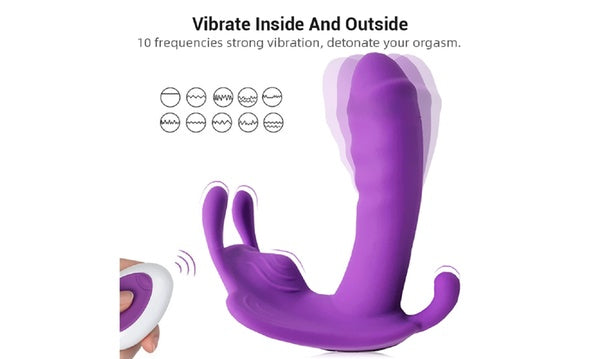 Wearable Butterfly Dildo | Remote Control | USB、mySite、bottomscart