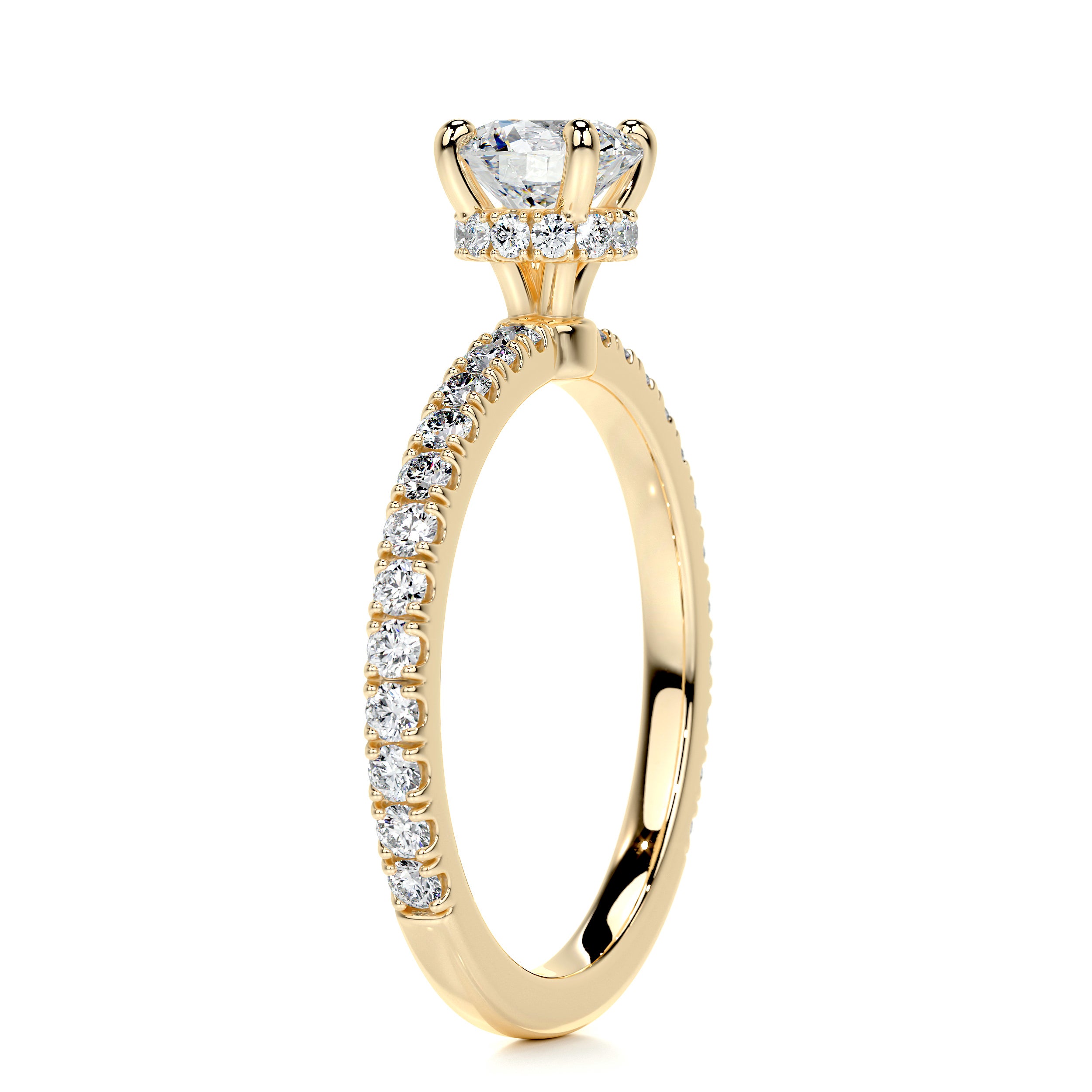 Vivienne Diamond Engagement Ring - 18K Yellow Gold、mySite、hinf8tx79