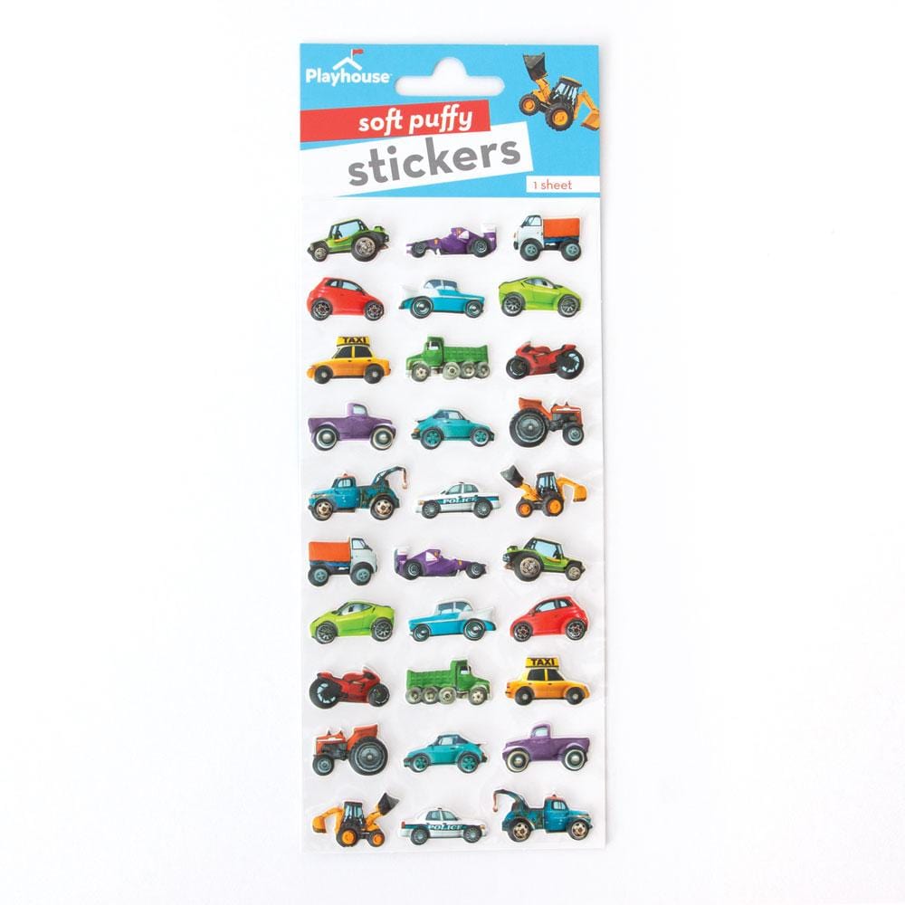  Puffy Stickers - Mini Mixed Cars、mySite、ghnorth