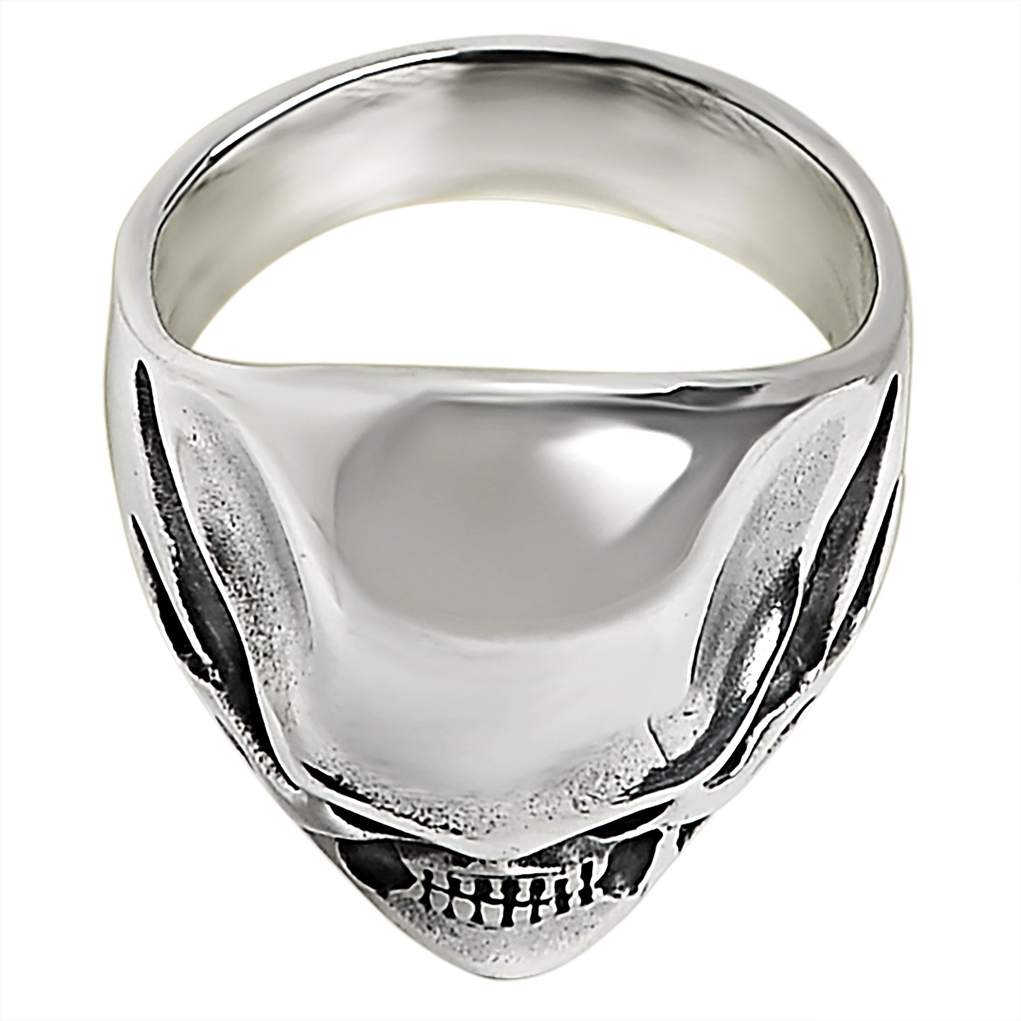 Sterling Silver Black Eyed Skull Ring / SSR0002、mySite、dreamappss