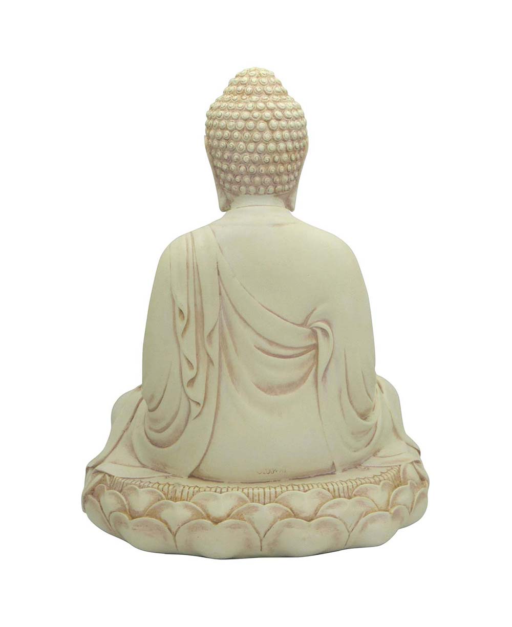 Imperfectly Perfect Cream Earth Touching Buddha Statue、mySite、topwebapps