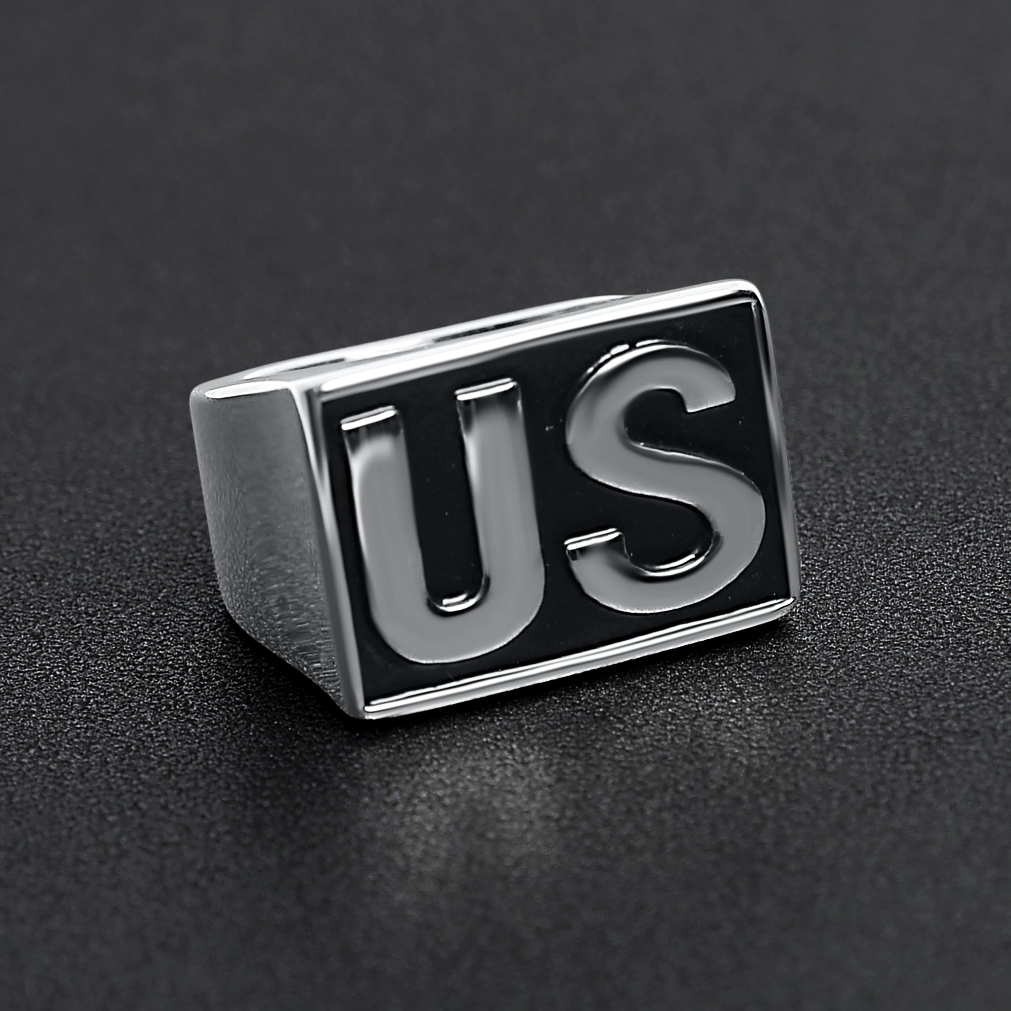 Stainless Steel United States US Insignia Signet Ring / MCR4063、mySite、dreamappss