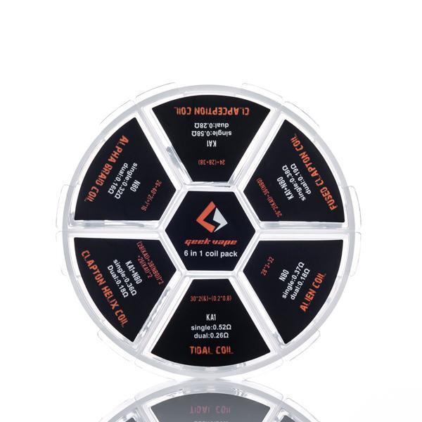 Geekvape 6-in-1 Prebuilt Coil Pack、mySite、zt4zffjzw