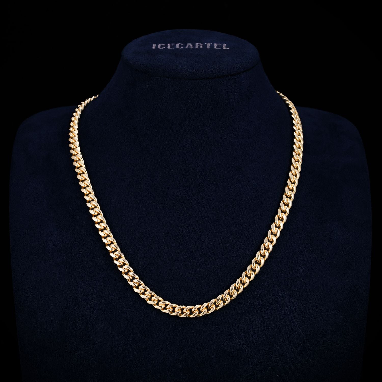 Cuban Link Chain with Iced Clasp 14K Gold (ALL SIZES)、mySite、hinf8tx79