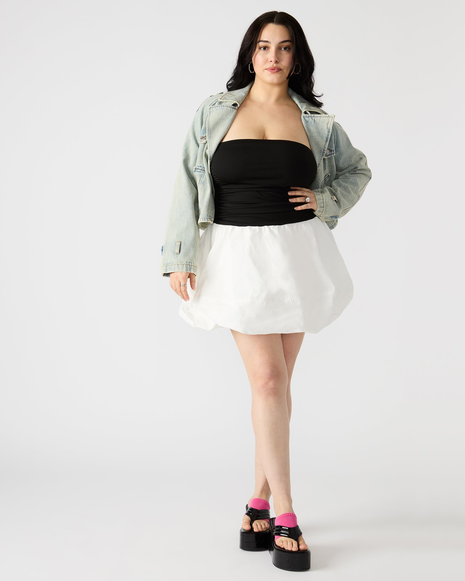 AMARI DRESS BLACK/WHITE、mySite、gtrtttuynbv