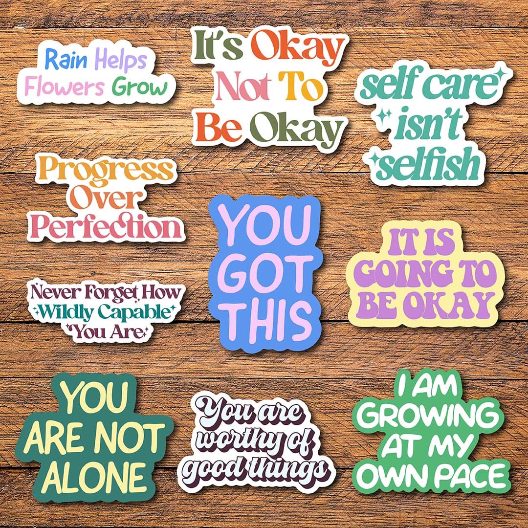  Mental Health Awareness Text Stickers 10 Pack、mySite、ghnorth