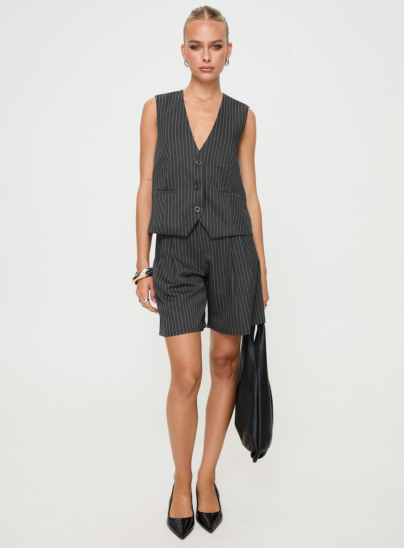 In Office Vest Top Grey、mySite、solidvoid