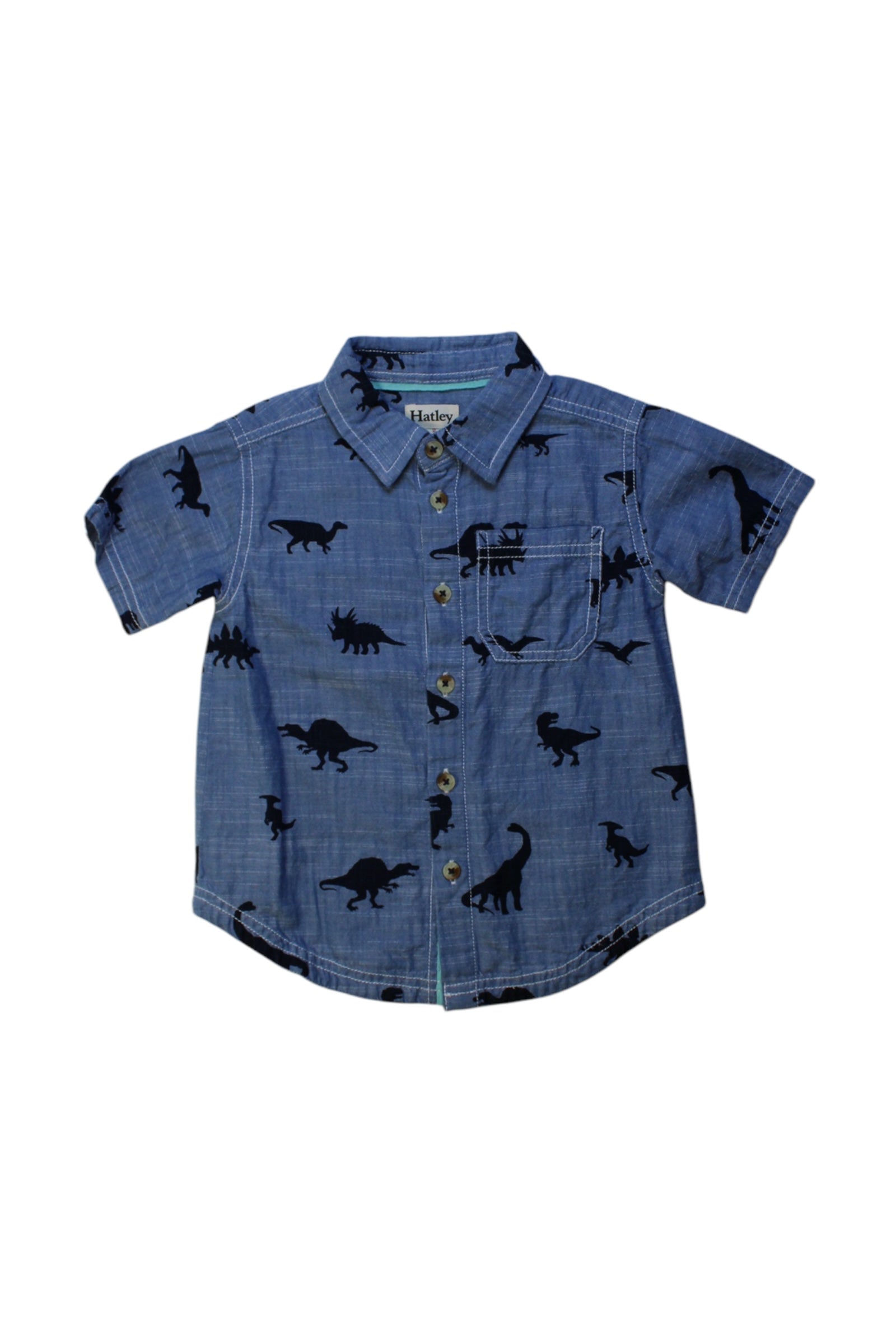 Hatley Dinosaur Button-Down Shirt 2T、mySite、g9winljtr