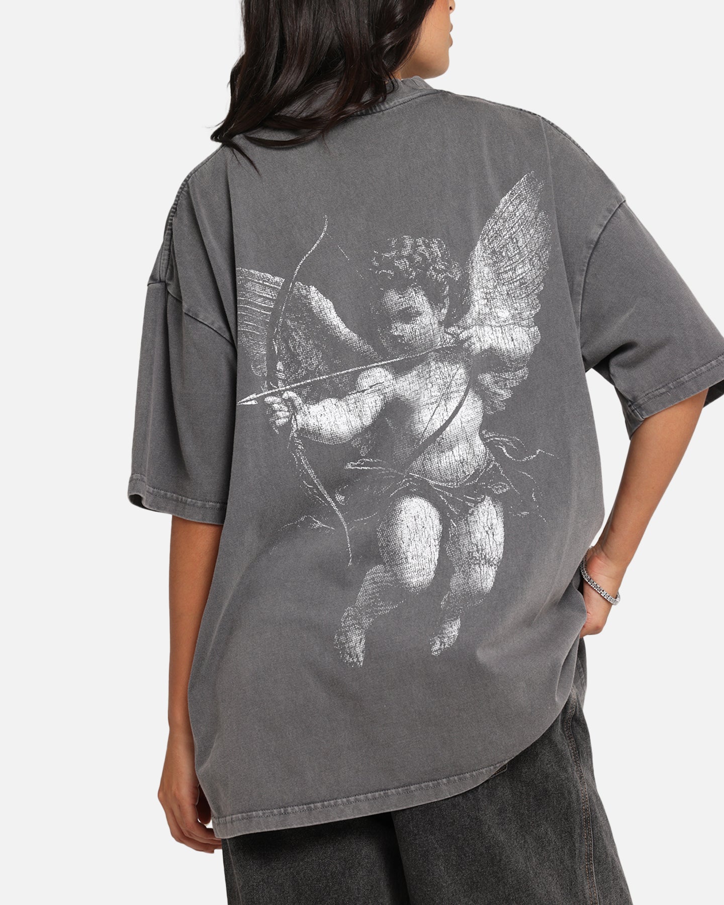 Saint Morta Redemption Mock Neck T-Shirt Washed Charcoal、mySite、zt4zffjzw