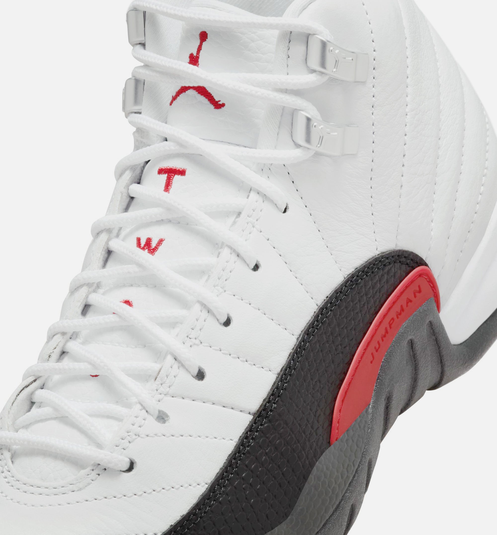 Air Jordan 12 Retro Taxi Flip Grade School Lifestyle Shoe - White/Gym Red/Black、mySite、dreamappss