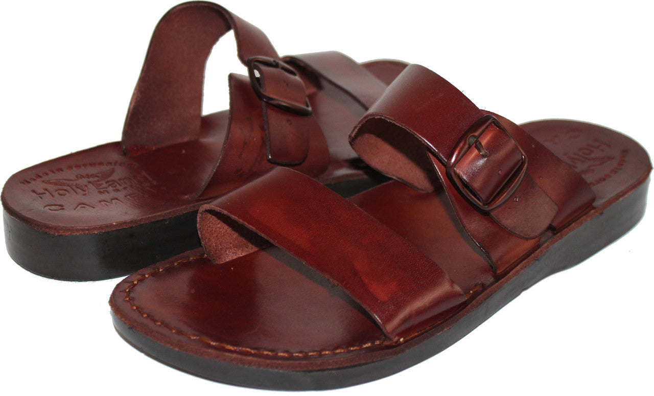 Holy Land Market Men/Women Biblical Jesus Leather Sandals/Slides From Jerusalem (Andrew Style II)、mySite、topwebapps