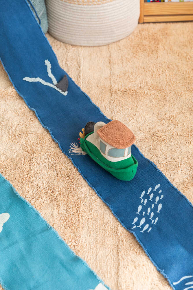 RIDE & ROLL TOY SEA CLEAN UP BOAT SET、mySite、gigharbornorthrealestate
