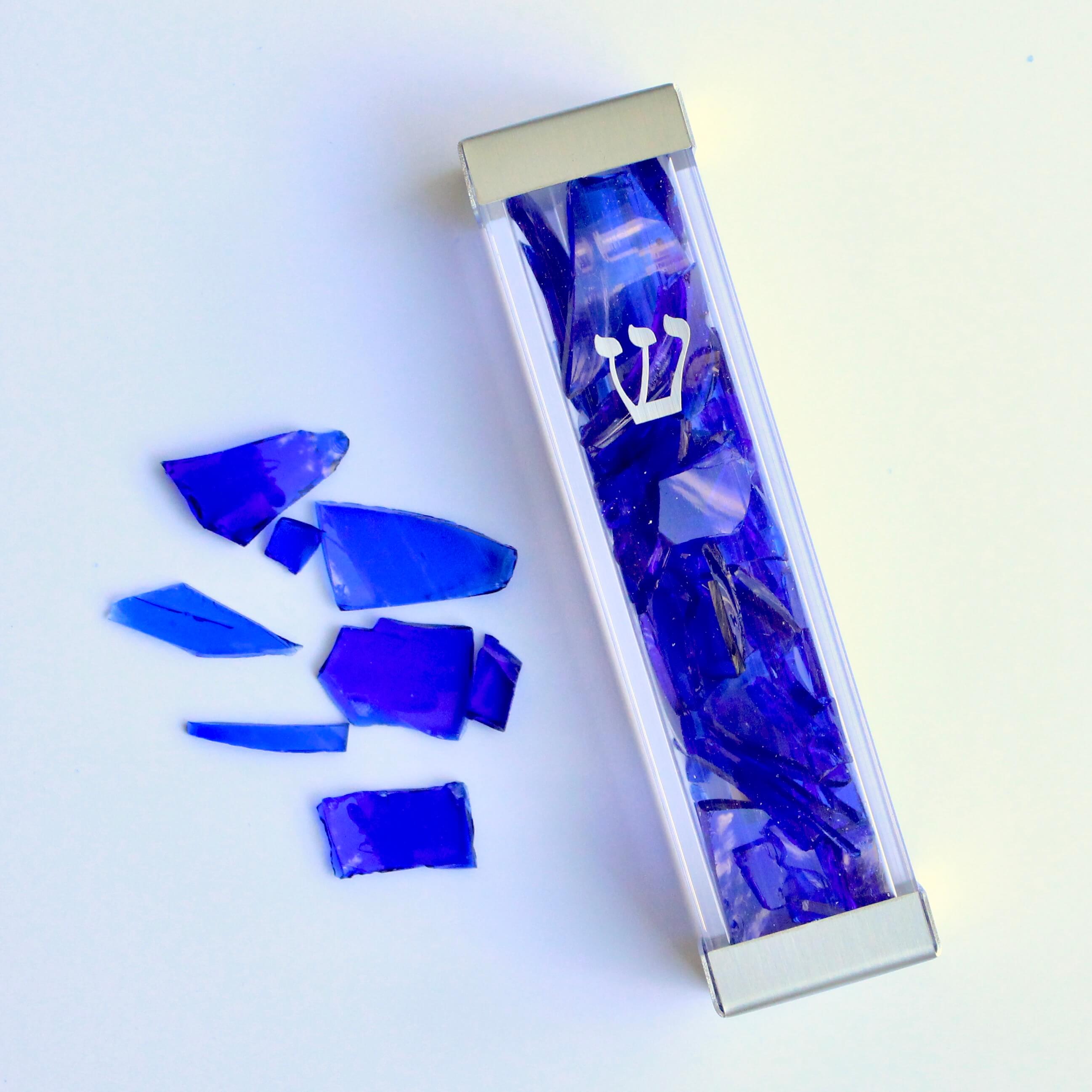 Fill-Your-Own Wedding Shards Mezuzah - Silver、mySite、topwebapps
