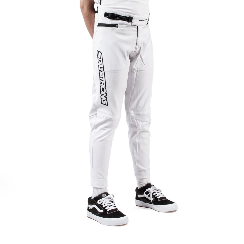  Stay Strong Youth V3 Race Pants - White/Black、mySite、merchandisen