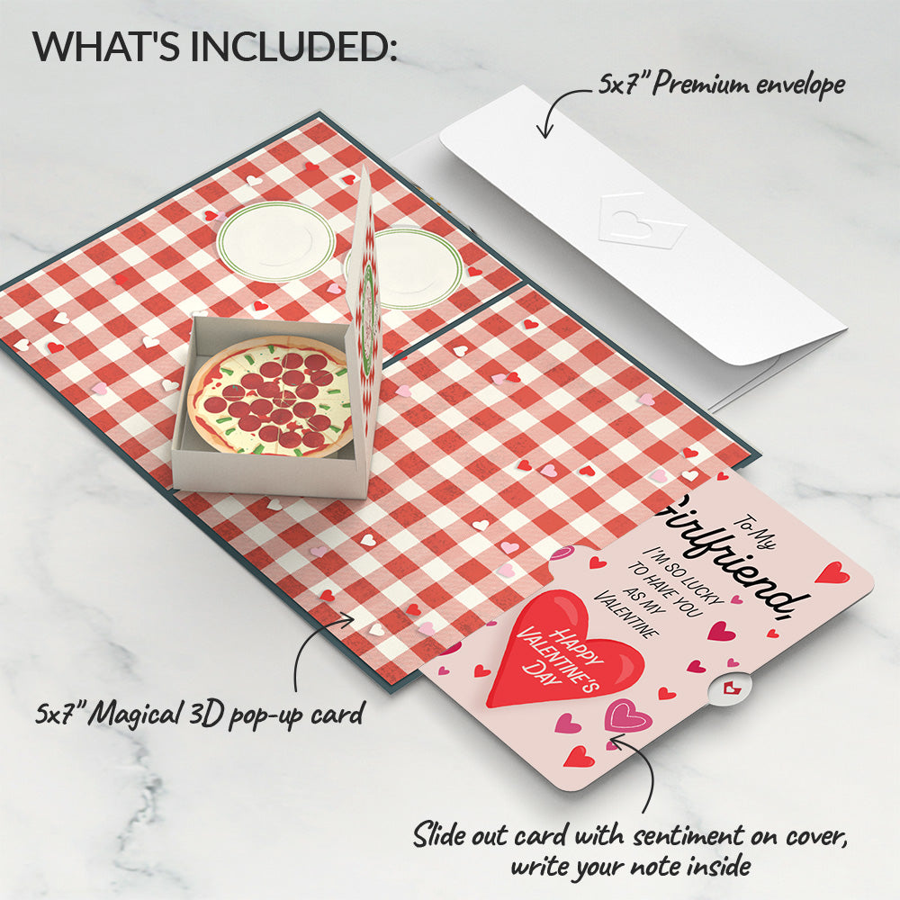 Pizza Love Valentine Pop-Up Card and Sentiment Set for Girlfriend、mySite、solidvoid