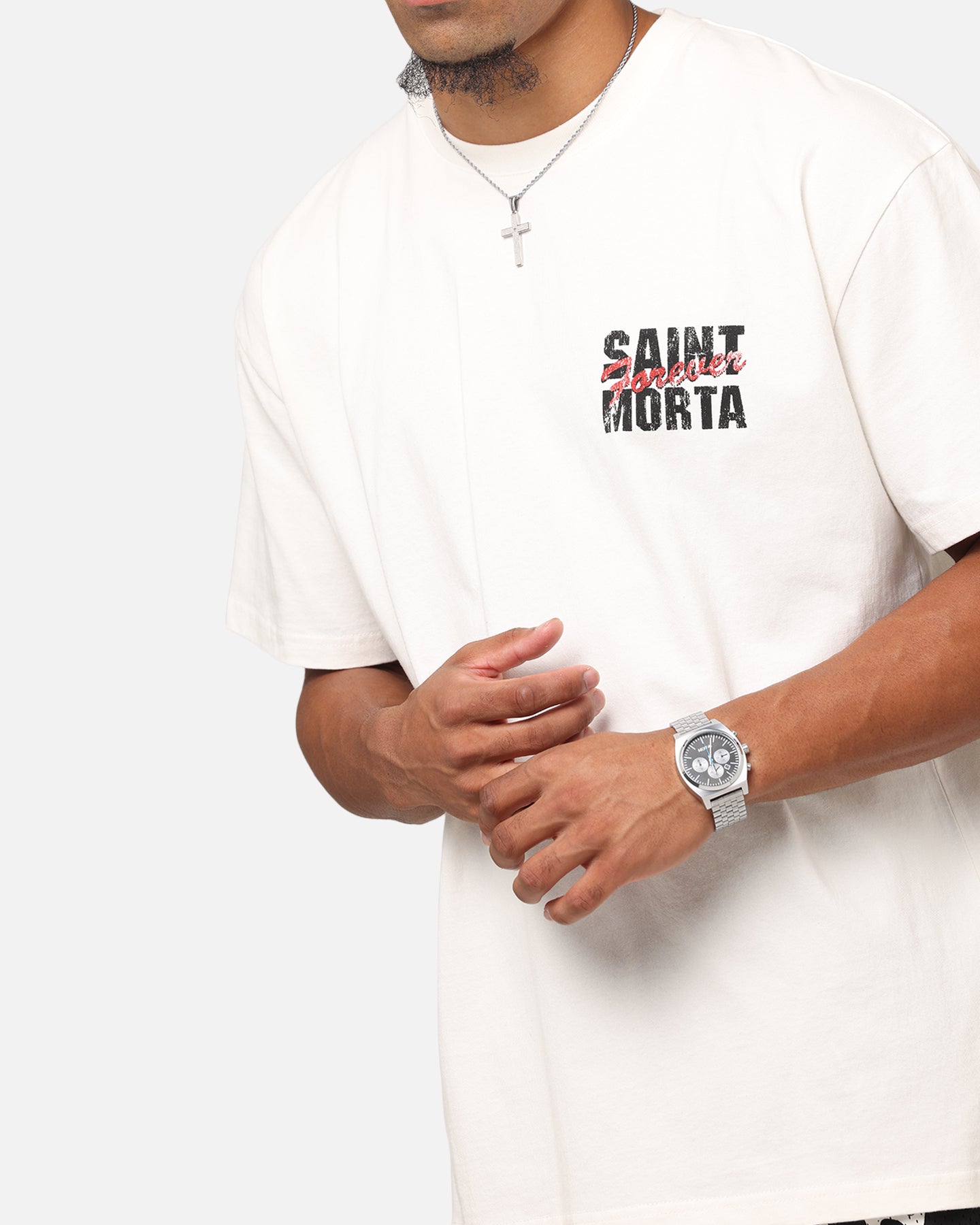 Saint Morta Forever Boxy T-Shirt Off White、mySite、zt4zffjzw