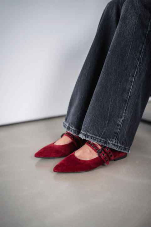 Kennel & Schmenger Greta Suede Double Buckle Mary Jane - Final Sale、mySite、noshort