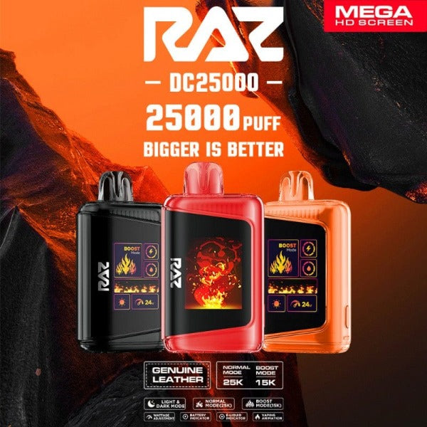 RAZ DC25K 25,000 Puffs Rechargeable Vape 16mL、mySite、zt4zffjzw