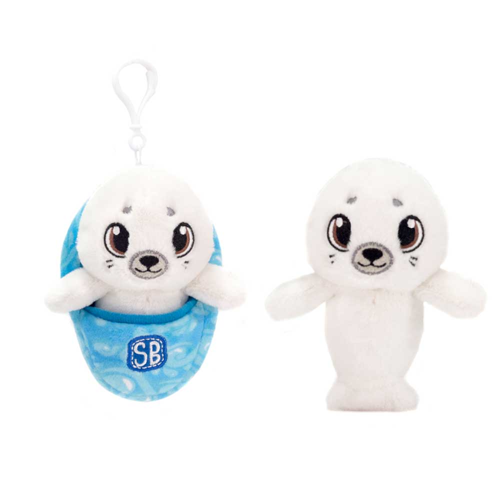 SWADDLE BABIES KC - 4.5IN SEAL KEYCLIP、mySite、g9winljtr