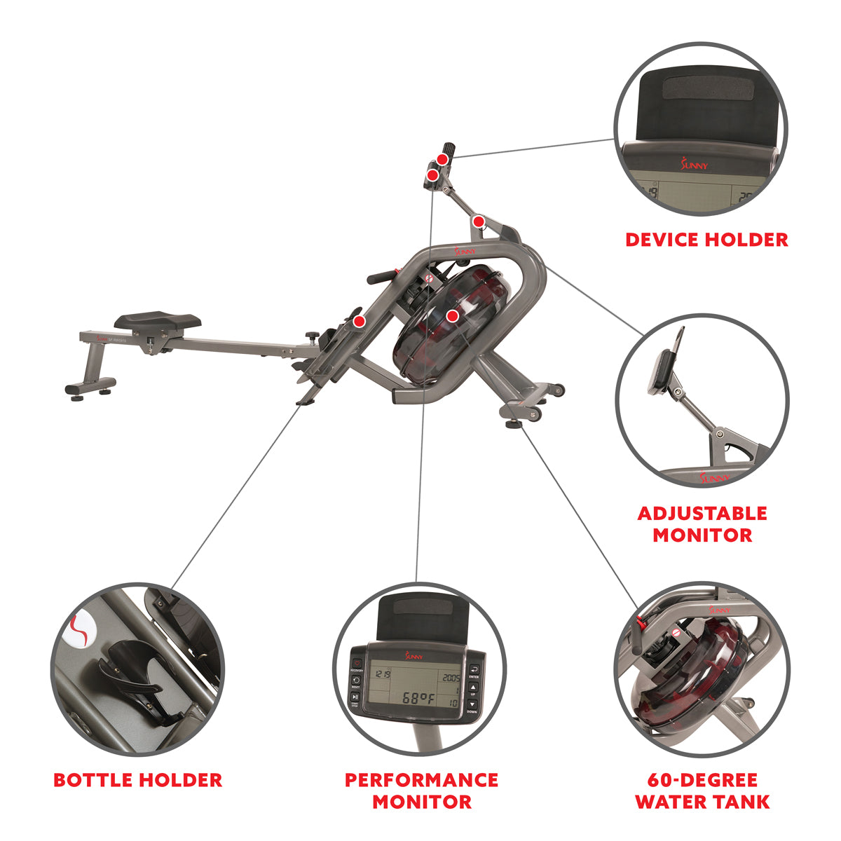  Phantom Hydro Water Rowing Machine、mySite、ghnorth