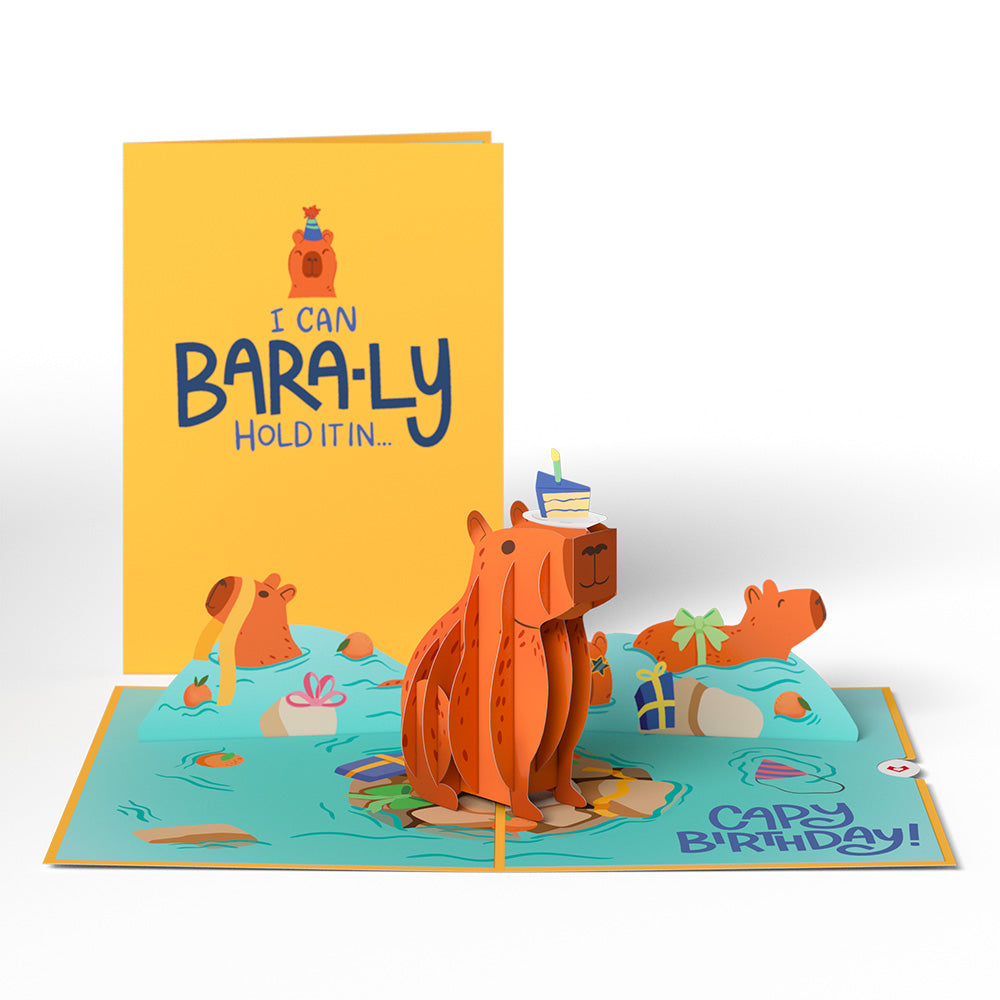 Capybara Birthday Pop-Up Card、mySite、solidvoid