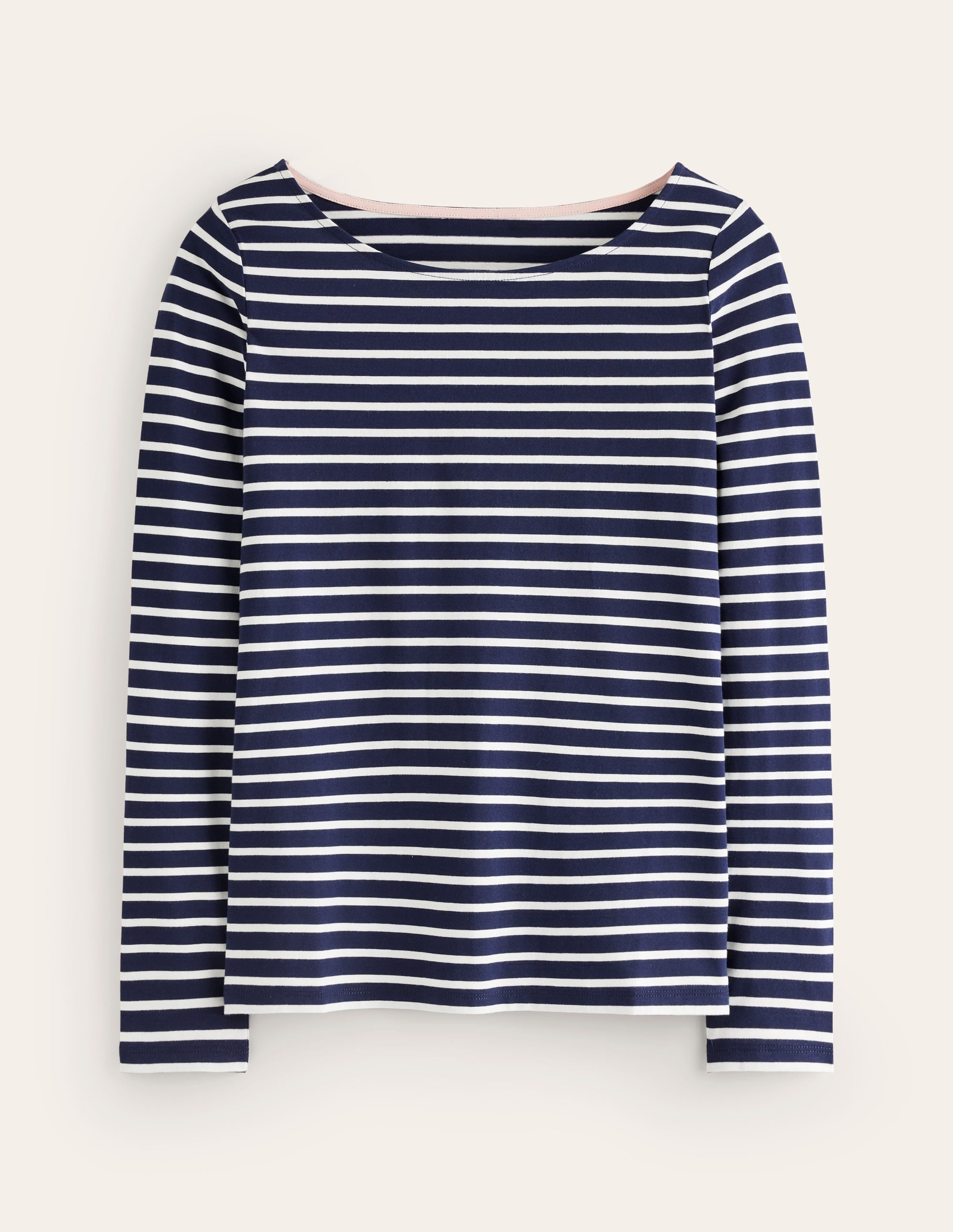  Ella Long Sleeve Breton-Navy, Ivory、mySite、ashleygrahame