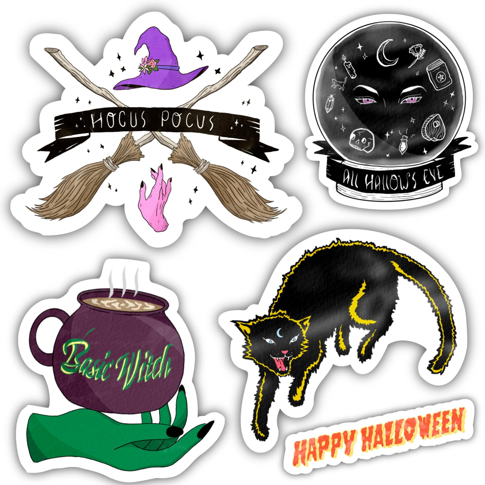  Witch Sticker 5 Pack、mySite、elrpsem3k