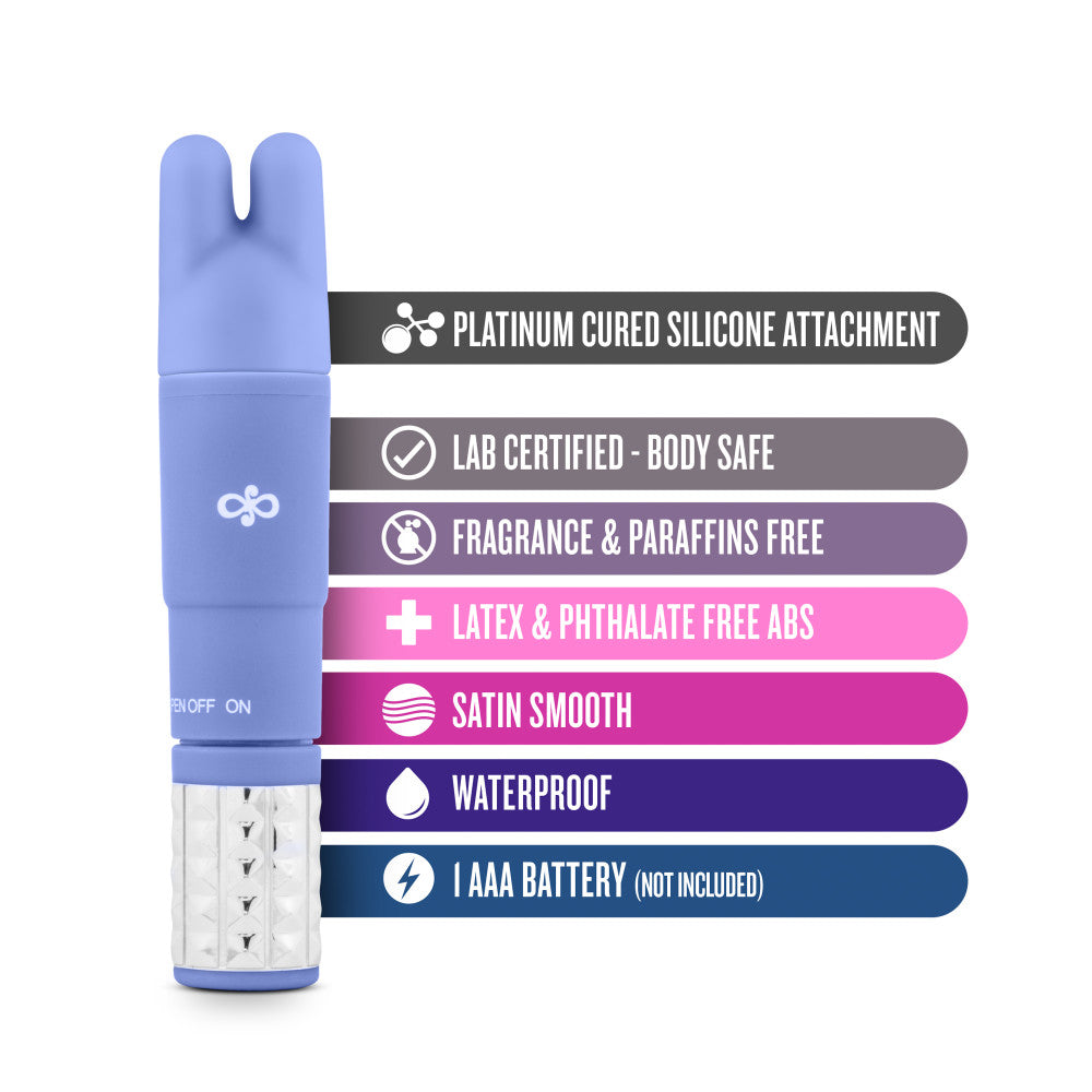 Rosé By Blush® | Revitalize Periwinkle Vibrating 3-Piece Massage Wand Kit、mySite、bottomscart