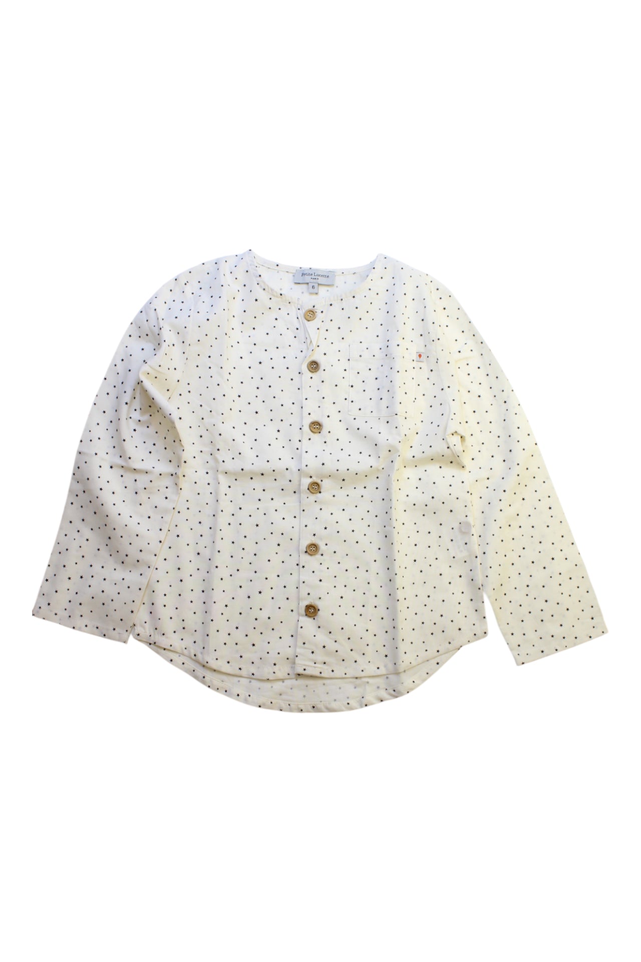Petite Lucette Long Sleeve Polka Dot Shirt, Size 6T、mySite、g9winljtr