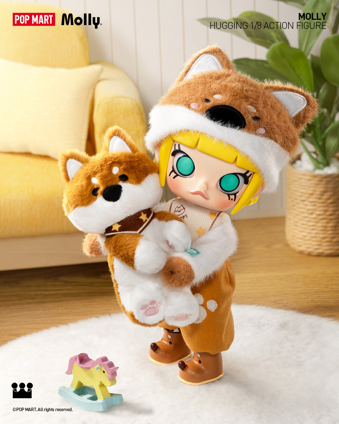  POP MART MOLLY Hugging 1/8 Action Figure、mySite、greenlandpopulation