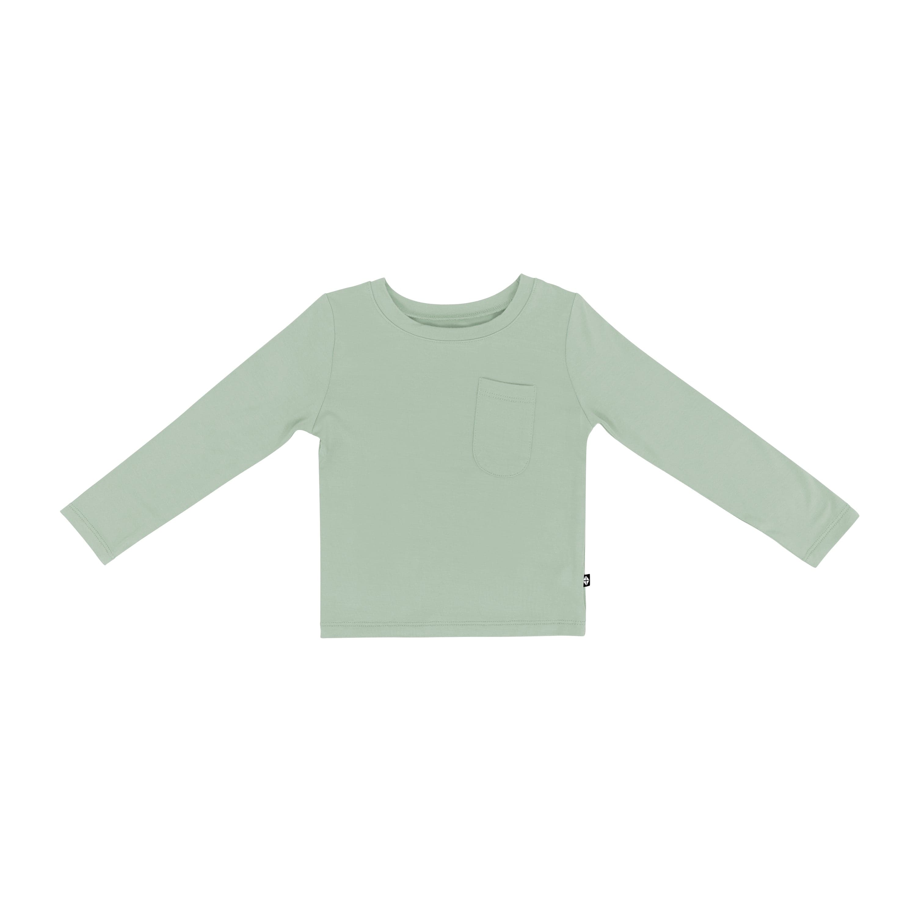  Long Sleeve Toddler Crew Neck Tee in Thyme、mySite、layawaytickets