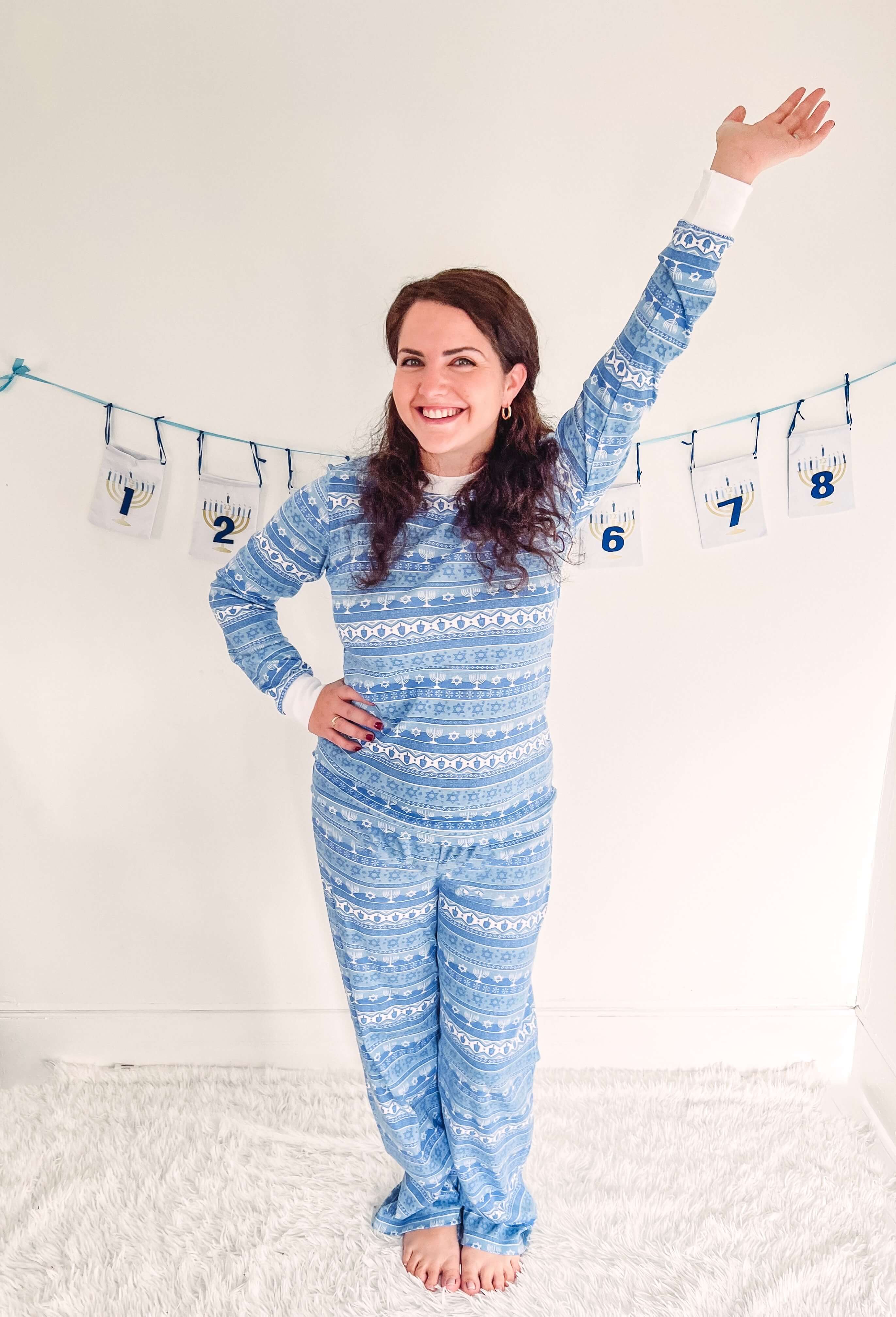 Hanukkah Fair Isle Pajamas - (Adults Unisex Sizes XS - XL)、mySite、topwebapps