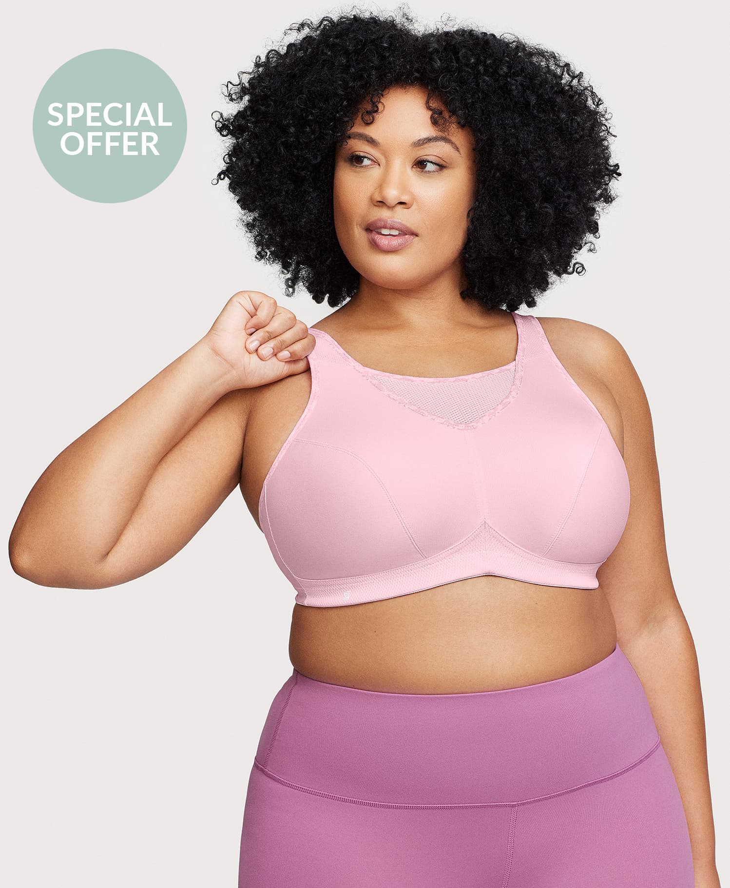  No-Bounce Camisole Sports Bra Parfait Pink、mySite、justintrudeaud