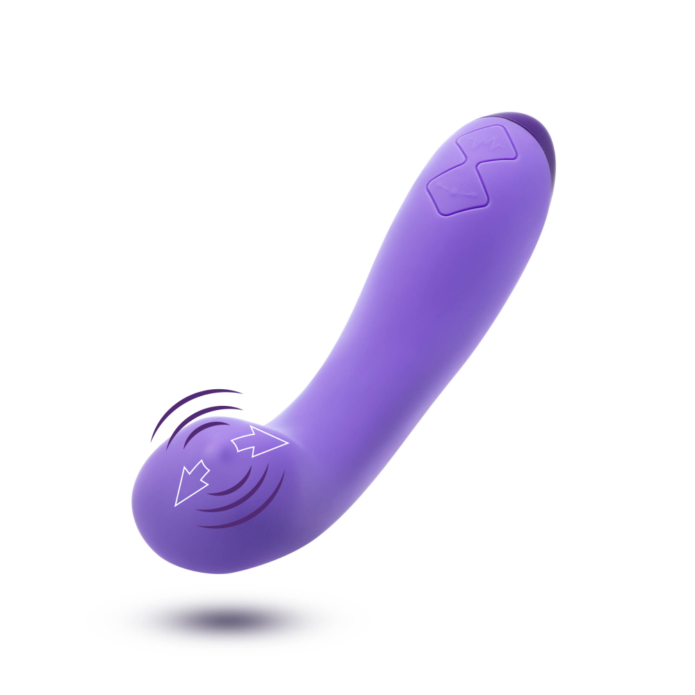 Wellness By Blush™ | G Ball G-Spot Purple UltraSilk® Vibrator - Made with Puria™ Silicone、mySite、bottomscart