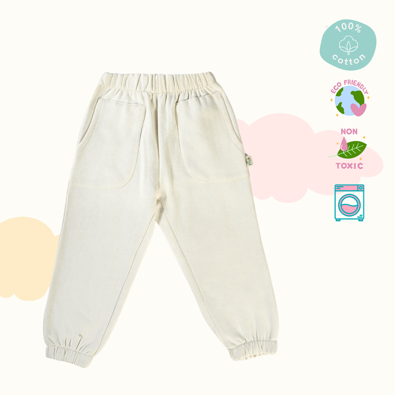 Cotton Terry Sweat Pants | Maroon & Creme | Set of 2、mySite、camillekostekn