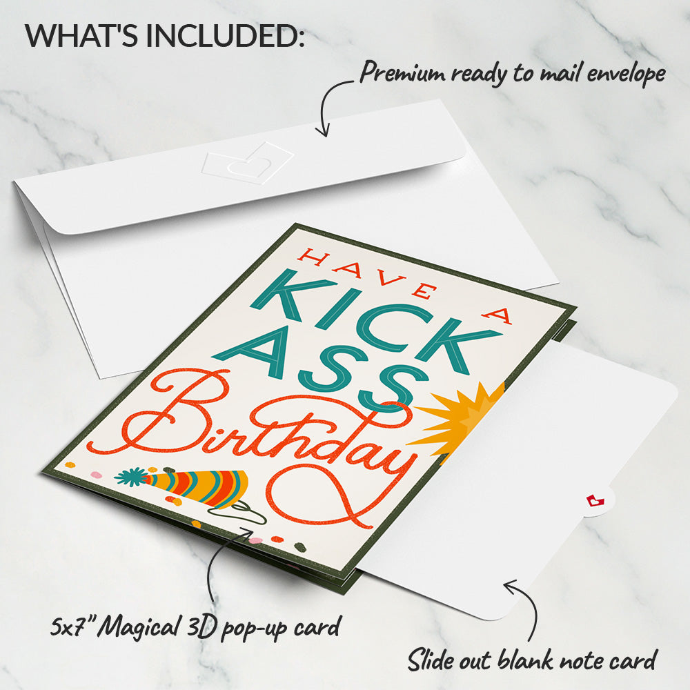 Kick Ass Birthday Pop-Up Card、mySite、solidvoid
