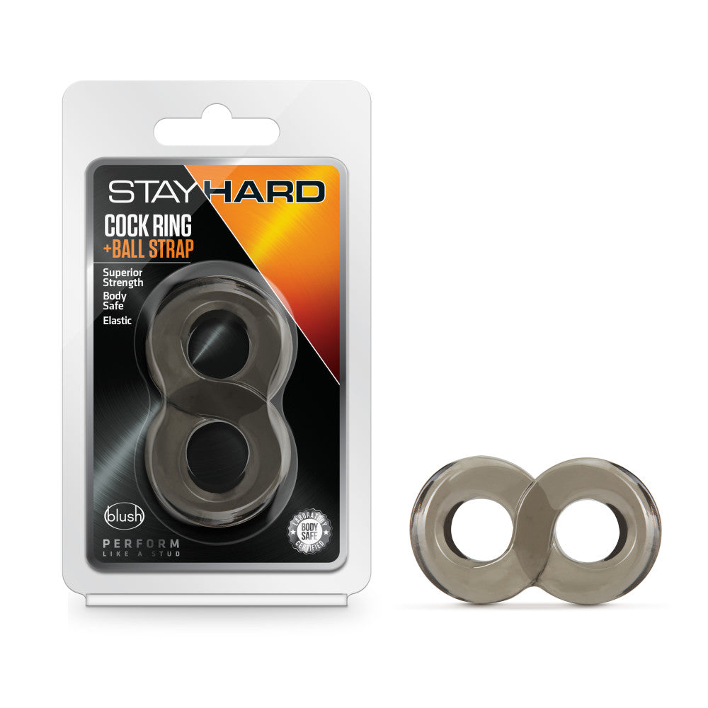 Stay Hard By Blush® | Attached Black Penis Ring & Ball Strap、mySite、bottomscart