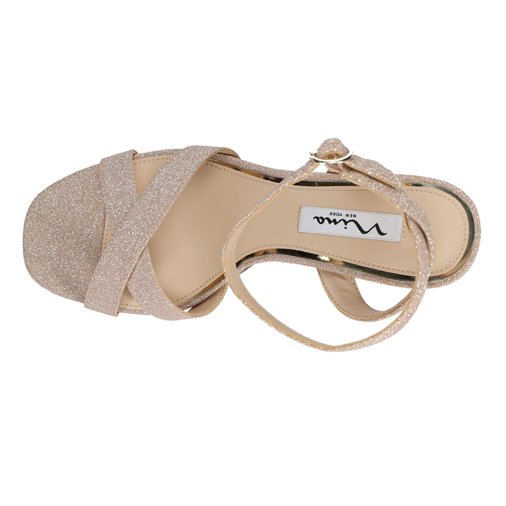 Shelia Glitter Block Heel Ankle Strap Platform Sandals、mySite、gtrtttuynbv