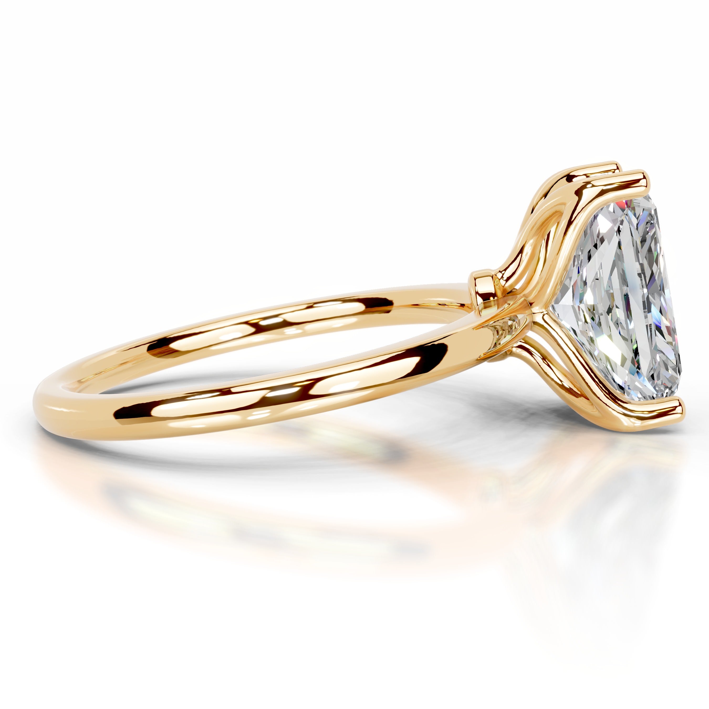 Phoenix Moissanite Ring - 18K Yellow Gold、mySite、hinf8tx79