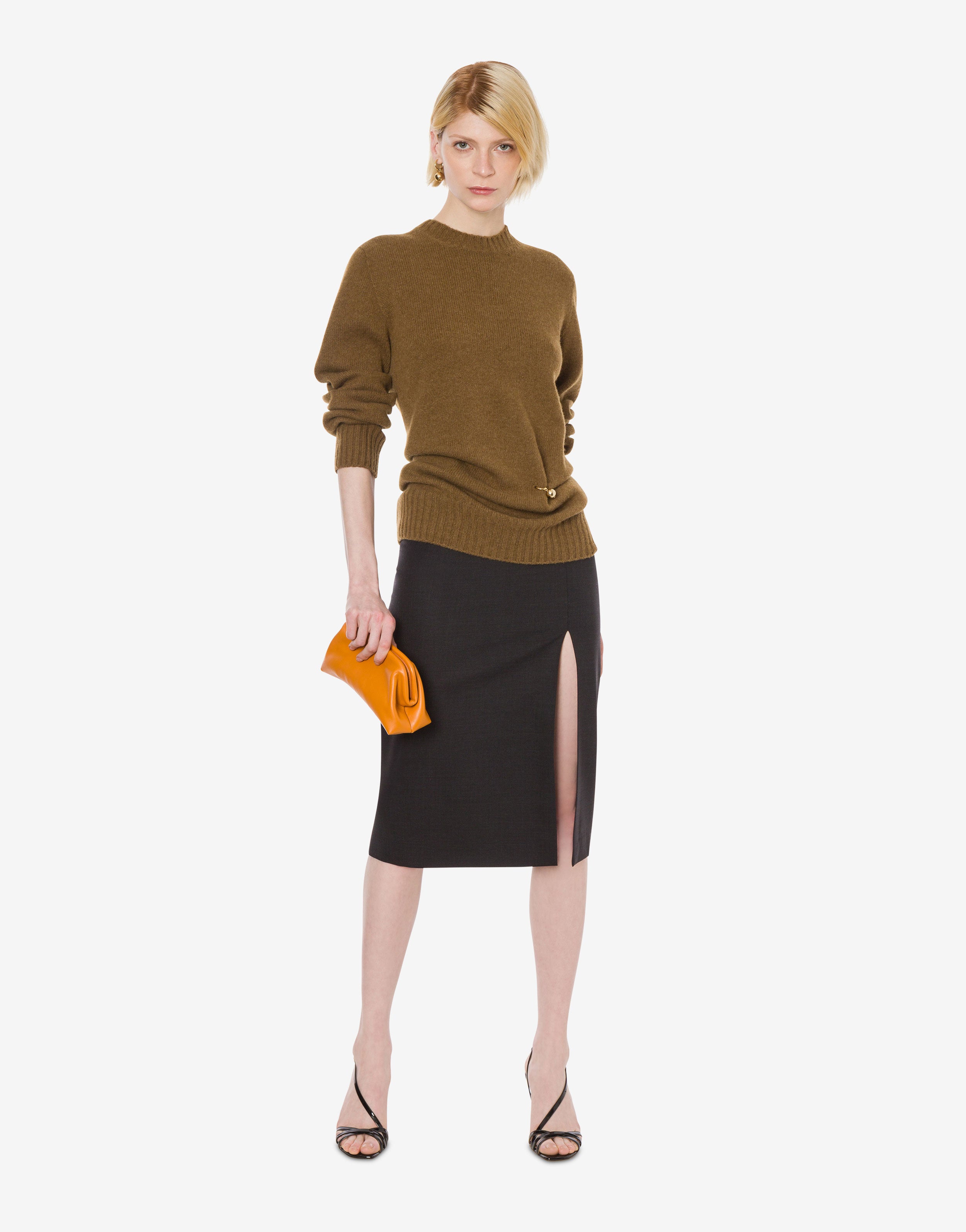 Gonna in tropical wool con spacco、mySite、aoinhome