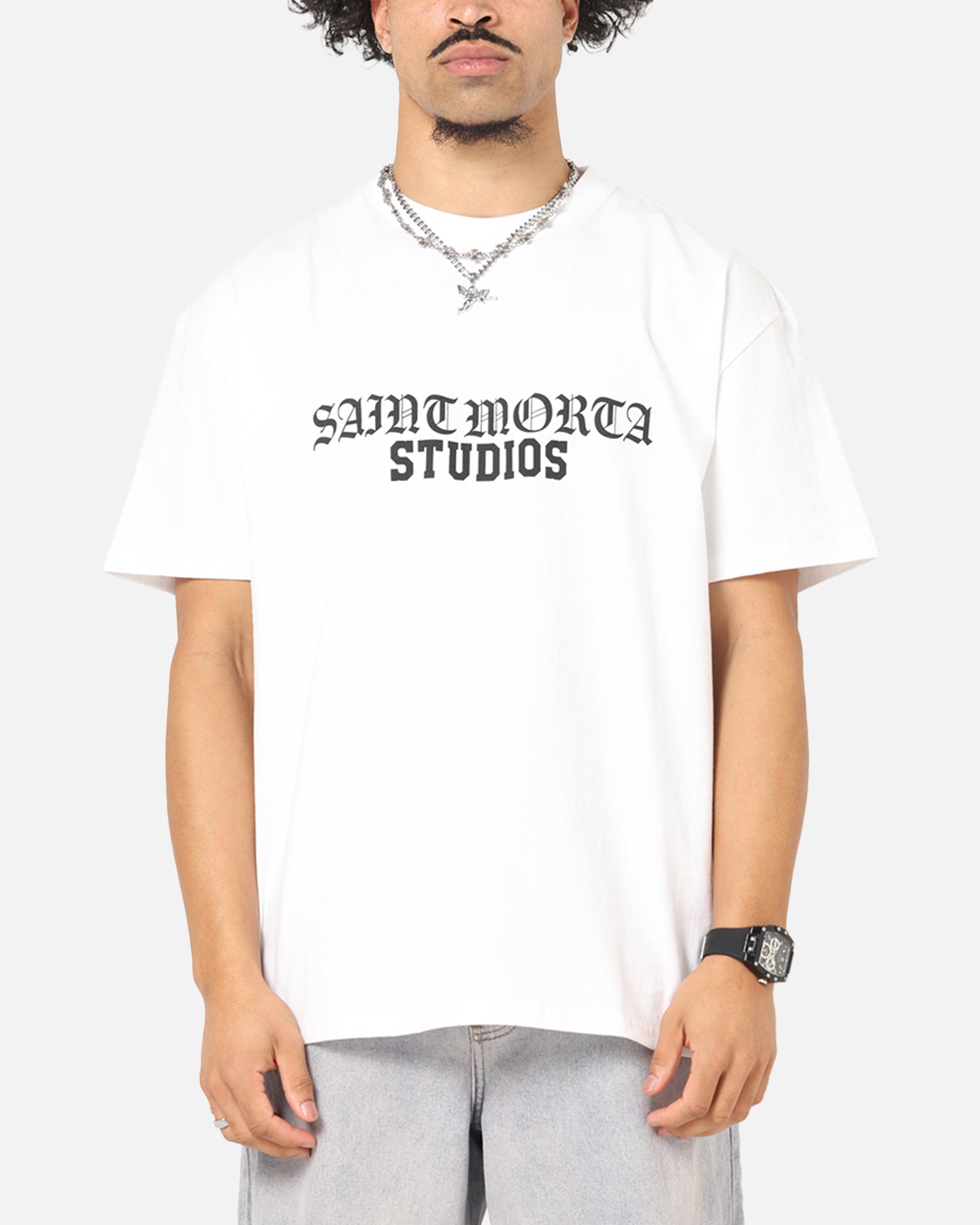 Saint Morta Studios Boxy T-Shirt White、mySite、zt4zffjzw