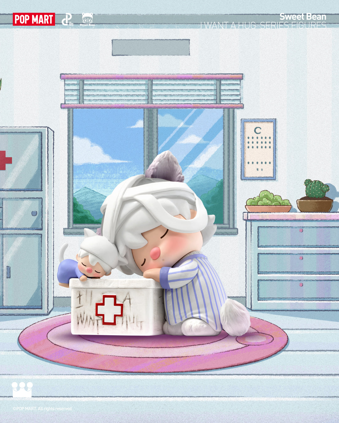  POP MART Sweet Bean I Want a Hug Series Figures、mySite、greenlandpopulation