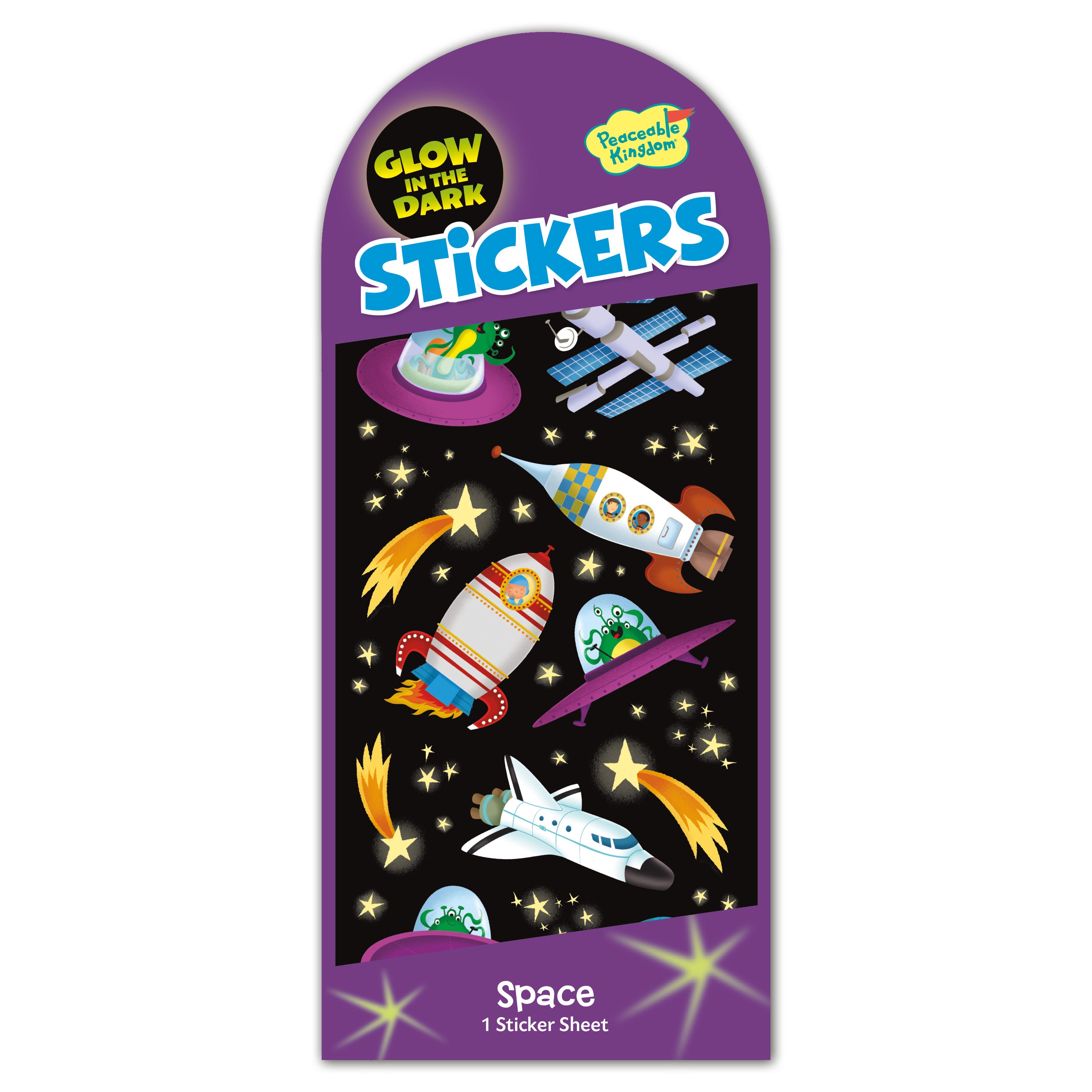 Space Glow-In-The-Dark Stickers、mySite、ghnorth