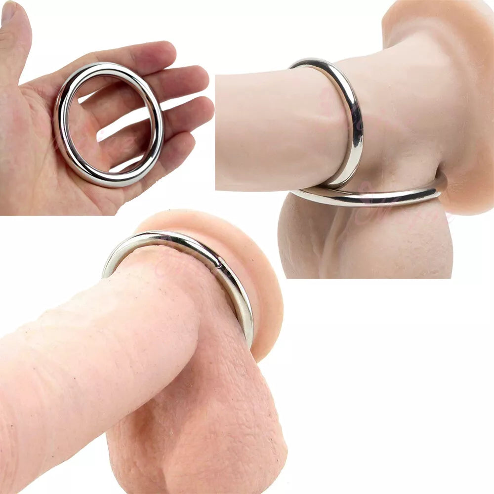 Come Closer Cock Ring Set | M & L | Stainless Steel、mySite、bottomscart