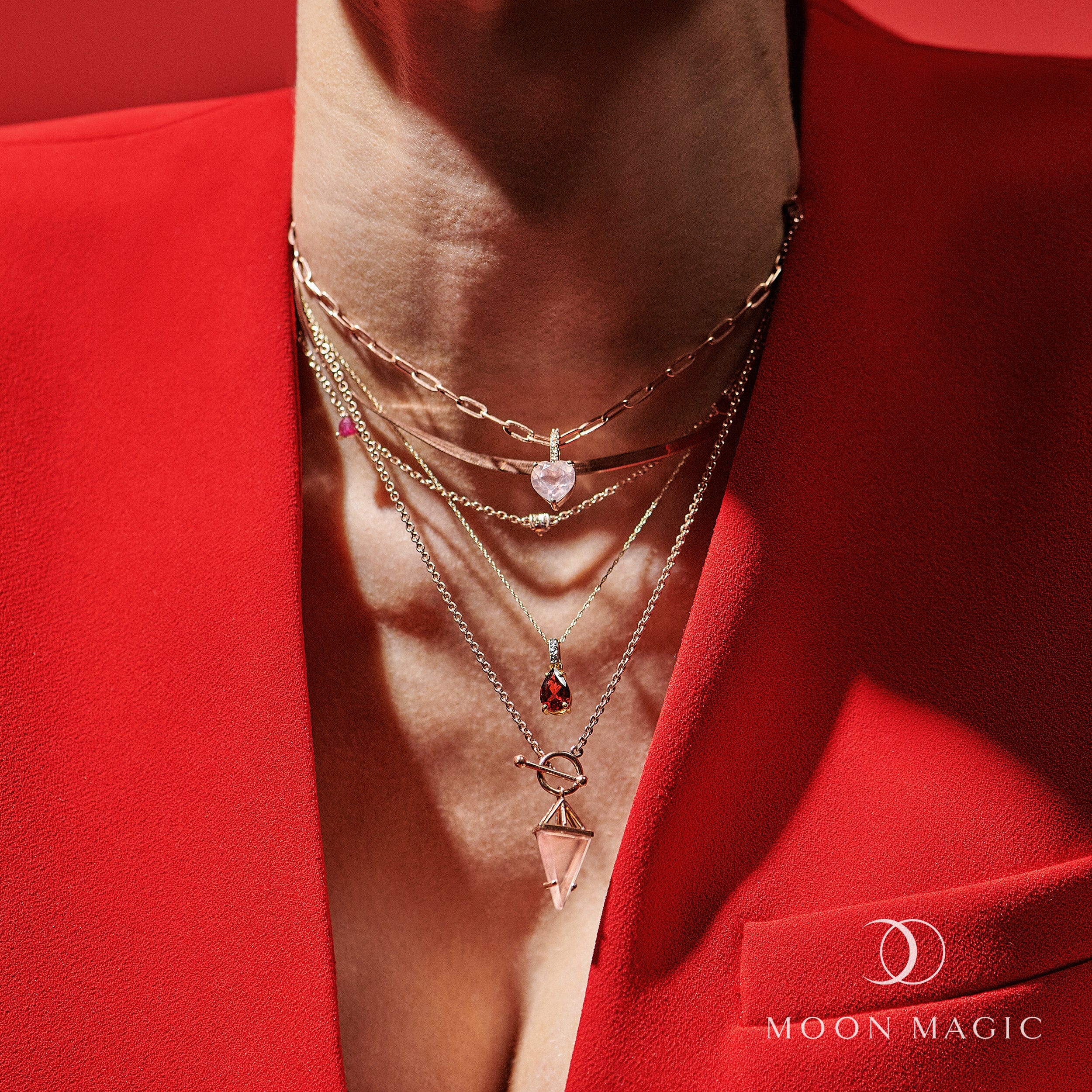 Rose Quartz Necklace - Heroine T-Lock、mySite、hinf8tx79