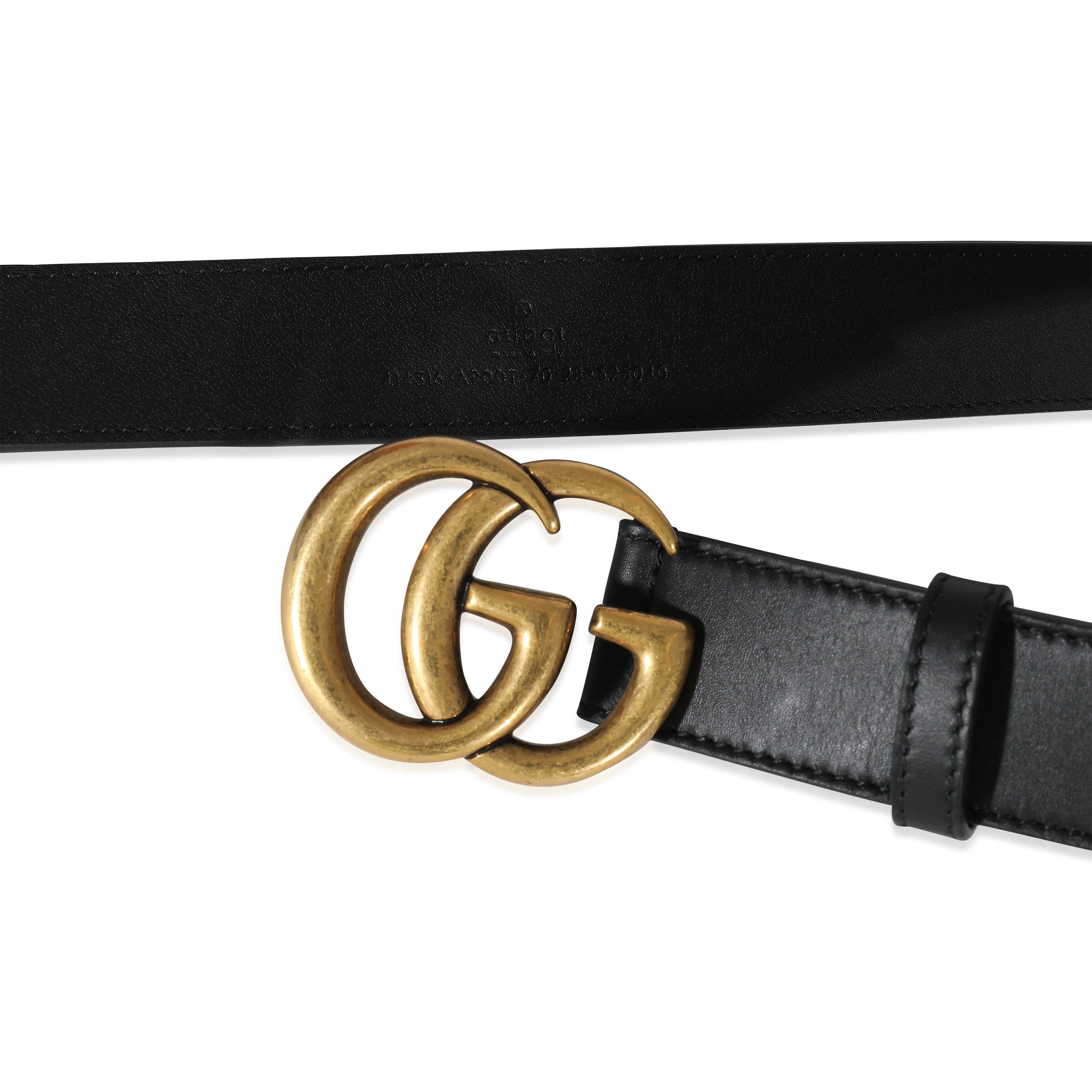 Black Leather Double G Belt 70/28、mySite、garagedoors4me