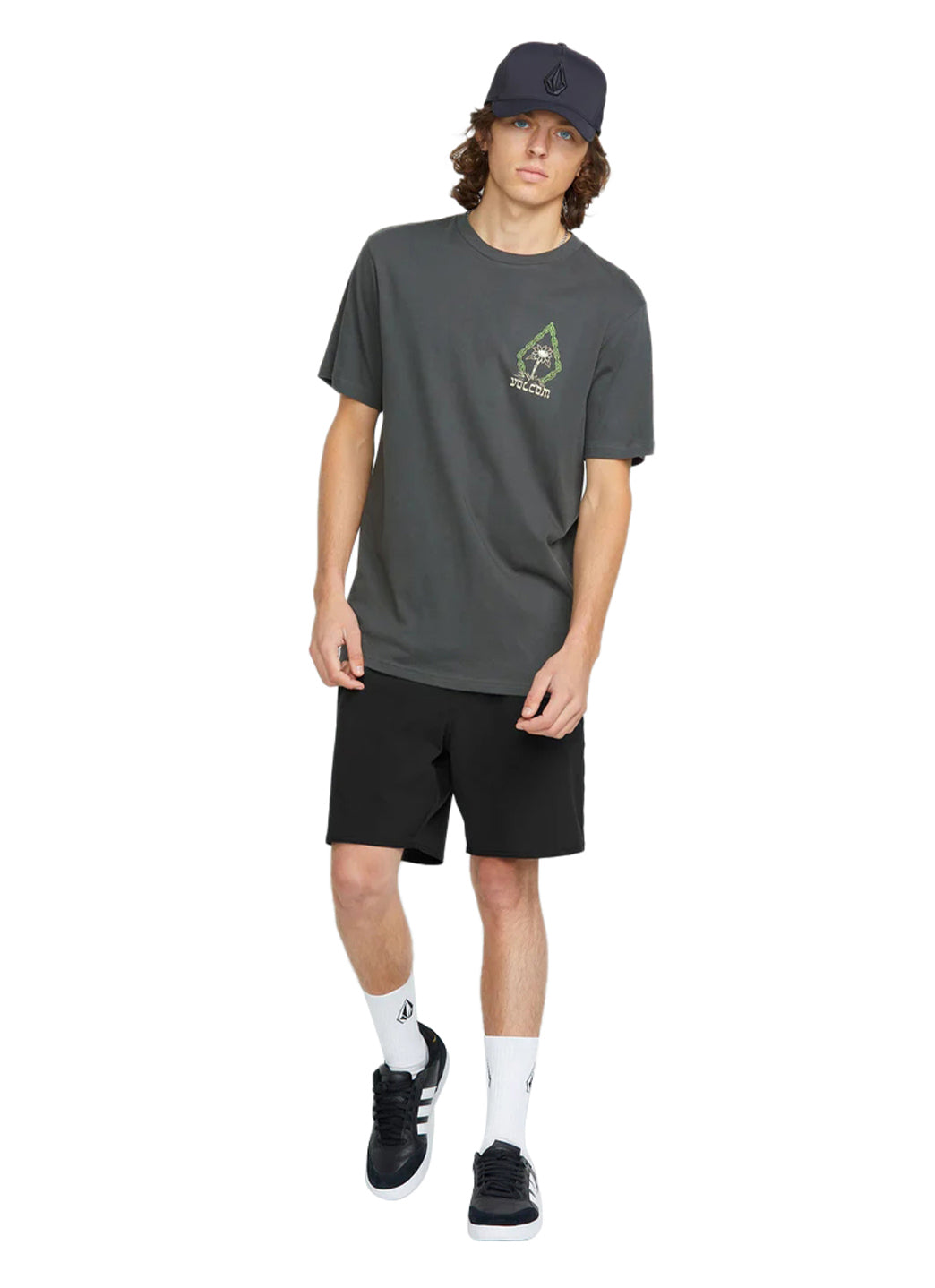 Volcom Men's Solid Nomoly Elastic Waist 18 Shorts、mySite、noshort