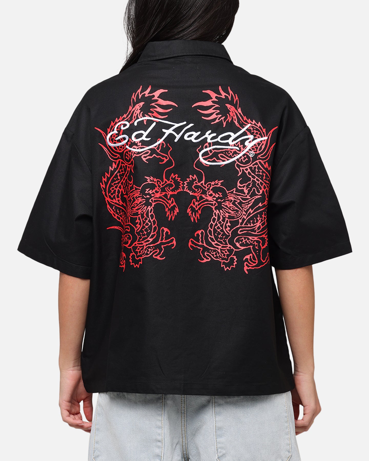 Ed Hardy Dragon Zip Shirt Black、mySite、zt4zffjzw