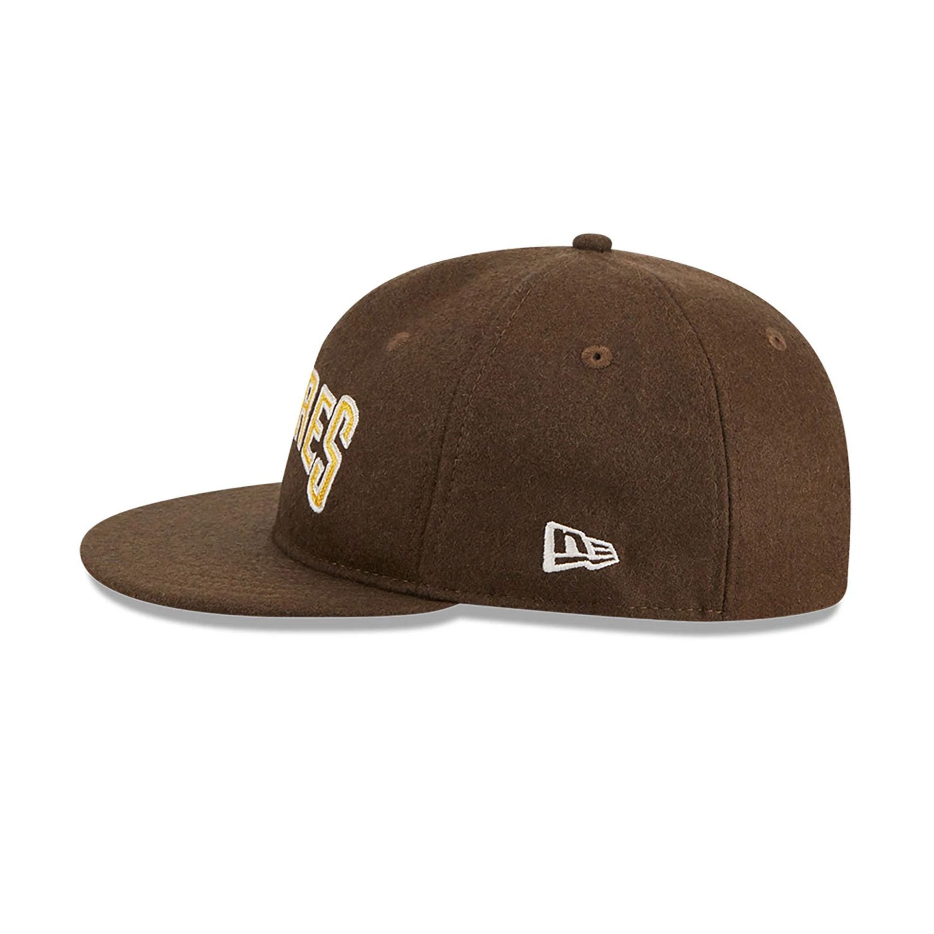 San Diego Padres Melton Wool Brown Retro Crown 9FIFTY Strapback Cap、mySite、vikingsvslions