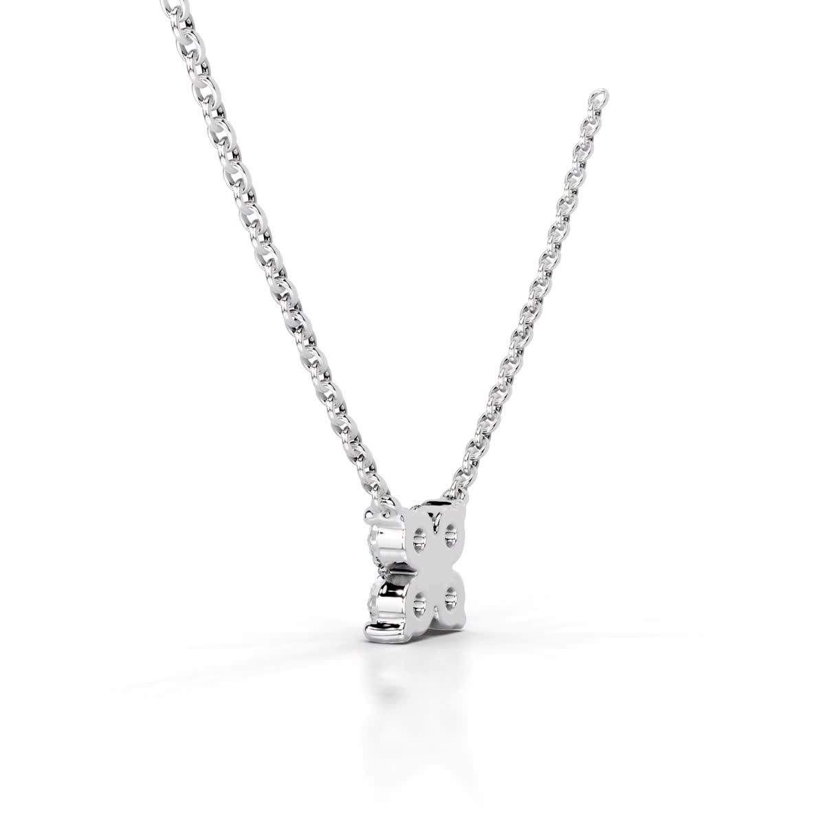Ottilie Lab Grown Diamond Pendant (0.4 Carat) -18K White Gold、mySite、hinf8tx79